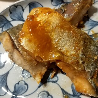 鯖のニンニク味噌焼き煮